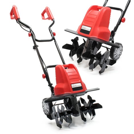Motocultor eléctrico para jardín 1500W 400rpm Motoazada Rotavator Jardinería Huerto Cultivar Escarar