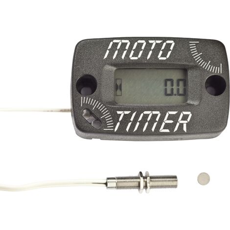 Motogroup Compteur d'heures de fonctionnement Écran LCD 12,7mm x 24,5mm, hauteur des chiffres 6mm W629022