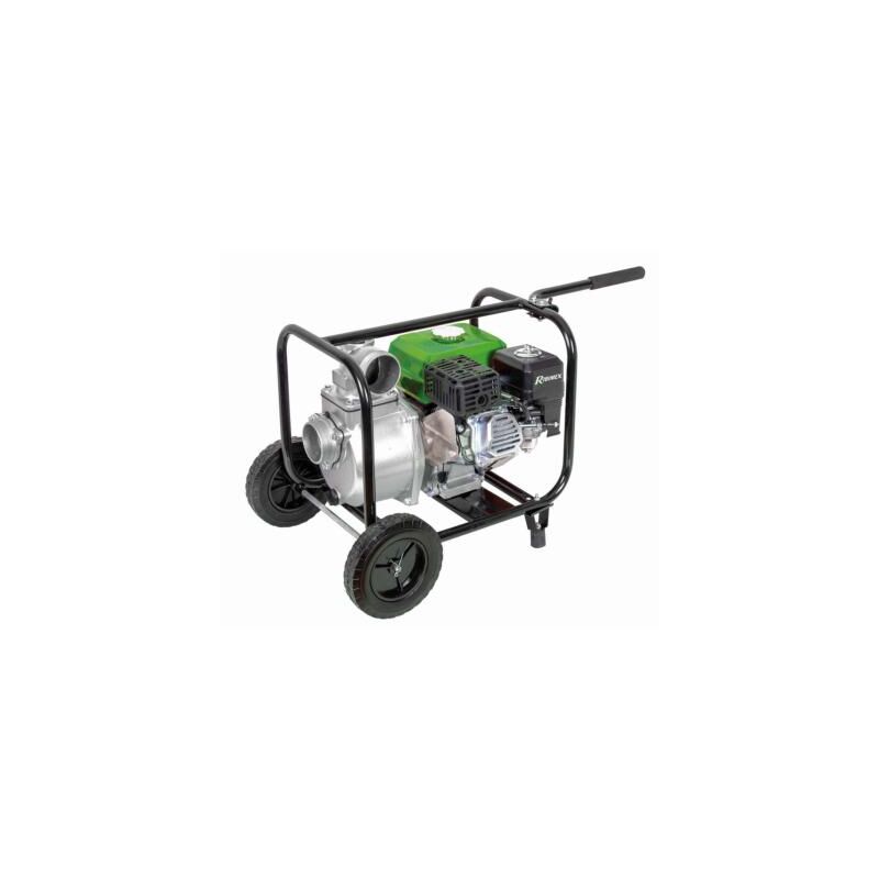 Motopompe 6 hp 212 cc 33m3 par heure sur roues