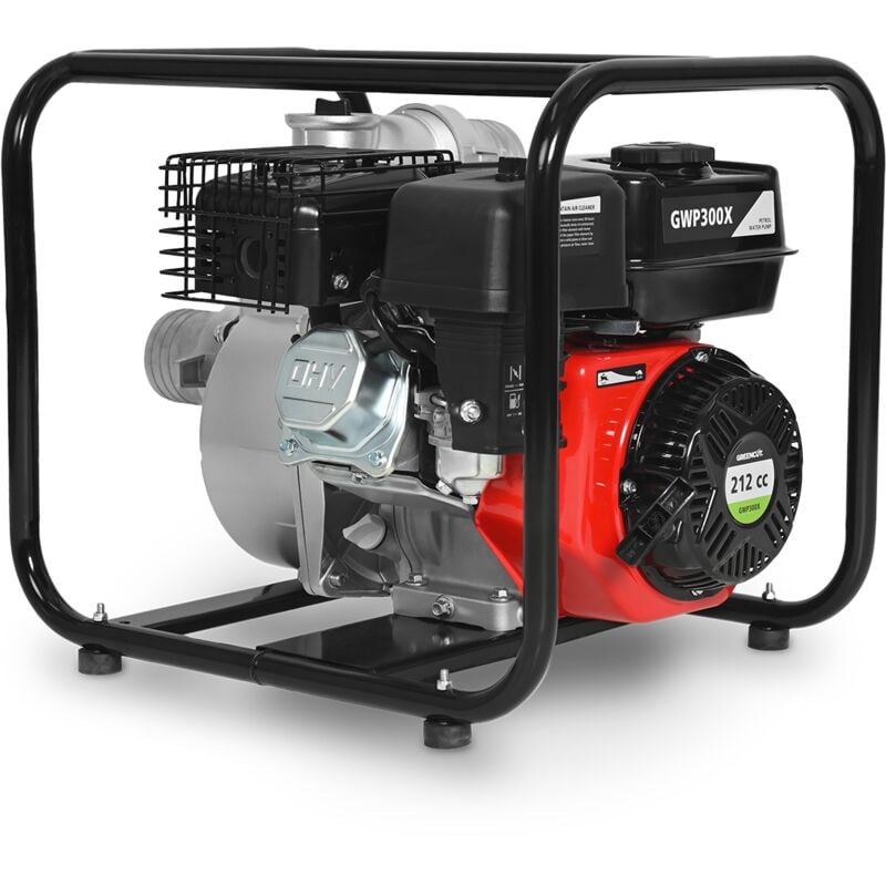 Greencut - Pompe à eau GWP300X, 212cc, 5,7 hp, 5,5m3/h - 58m3/h