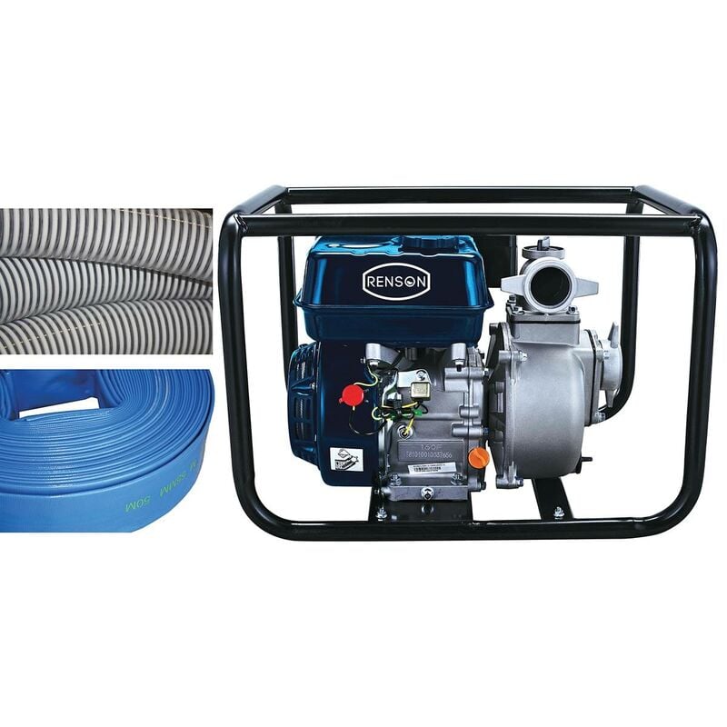 Renson - motopompe eaux claires 30M3/H avec flexibles aspi et refoul