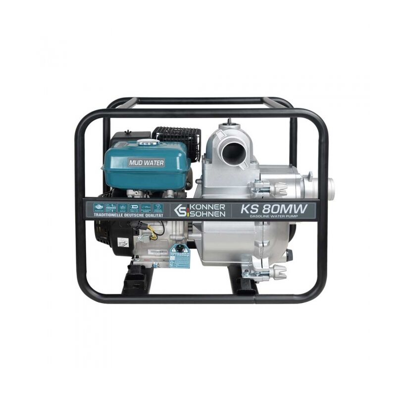 Motopompe 3 pouces spéciale eaux très chargées 60000l/h moteur 269 cc Könner Söhnen KS 80MW