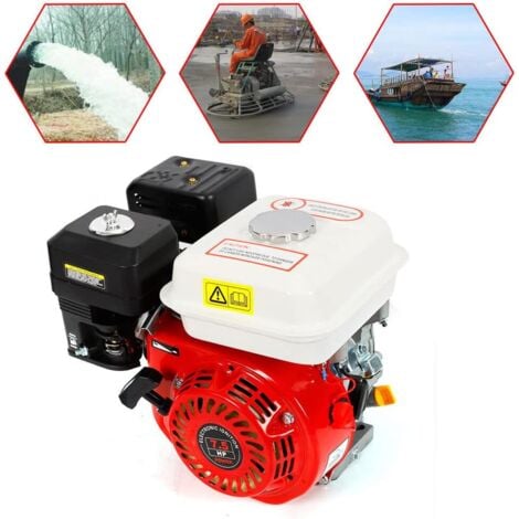 GOJOY Motor de 4 tiempos, GX210 7,5 CV, motor de gasolina, motores de cuatro tiempos, motor de kart, motores, generador portátil a gas, generador de corriente para hidrolimpiadoras de alta presión y más