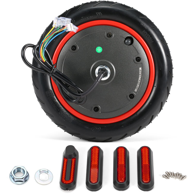 

Reemplazo del motor del motor de 350W para Xiaomi M365 Pro Motor de scooter electrico Accesorios de scooter de rueda Reemplazo de ruedas motrices,rojo