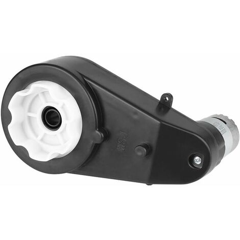 Motor de conducción Caja de cambios Motor eléctrico para niños Coches de juguete Piezas de repuesto 12V 30000RPM 18.59.3cm (Negro),