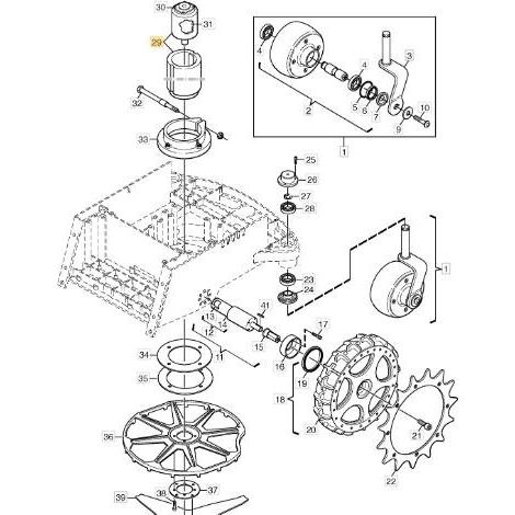 MOTOR DE CORTE 24V-25-3000-47 ORIGINAL STIGA - 1126-1219-01