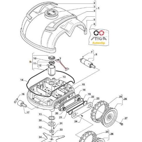 MOTOR DE CORTE 24V-25-4000 ORIGINAL STIGA - 1126-1027-01