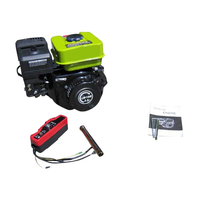 

92581 MOTOR DE GASOLINA OHV DE 4,8kW (6,5CV) – 196CC CON ARRANQUE ELECTRICO - Negro - Varan Motors