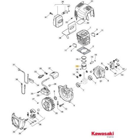 MOTOR DE PISTÓN ORIGINAL STIGA - 118801976/0
