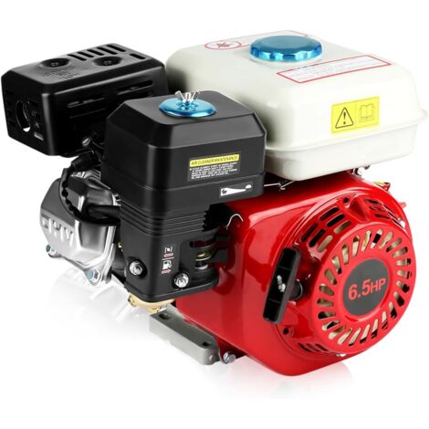 Motor de reemplazo OHV 168F de 4 tiempos de 6,5 HP, fácil de arrancar, bajo consumo de aceite, excelente admisión y escape, tanque de combustible de 3,6 L.