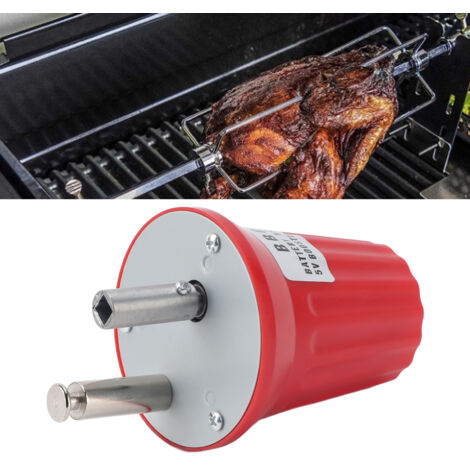 Motor de rotación para parrillas: motor rotativo de alto par para parrillas, alimentación USB de 5–12 V, ABS, carga máxima 28 kg.