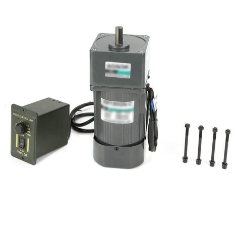 Motor eléctrico regulable con regulador de velocidad, 220 V, 120 W, monofásico, par elevado, motor asíncrono 0-7,5 rpm (180 K)