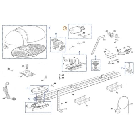 Motor-Encoder Grupo Gd0 Recambio Original NICE RMHGD1014