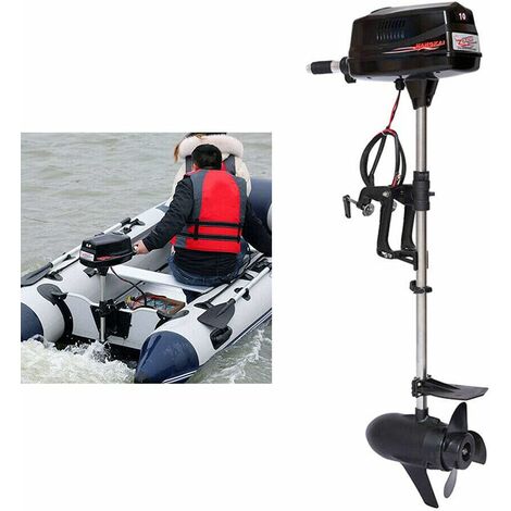 Motor fueraborda eléctrico, 2200 W, 3000 rpm, apto para agua salada para pesca, acuicultura, aventuras al aire libre (60 V)