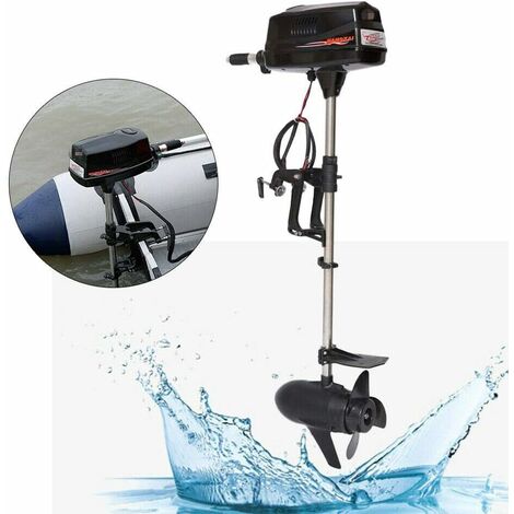 Motor fueraborda eléctrico de 24 V 3 HP para barcos de pesca, motor sin escobillas, 800 W