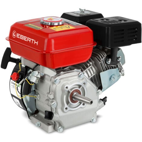 Motor gasolina 6,5CV 4,8kW 196cc 4T eje 19mm V-Shaft arranque manual EBERTH