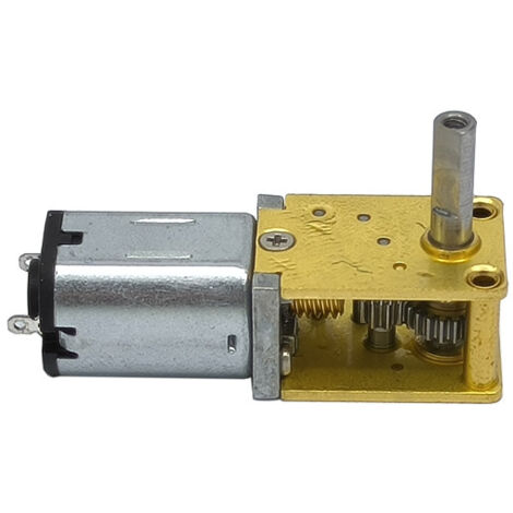 Motor reductor metálico de alta velocidad y autobloqueante, para aplicaciones de cerraduras electrónicas.