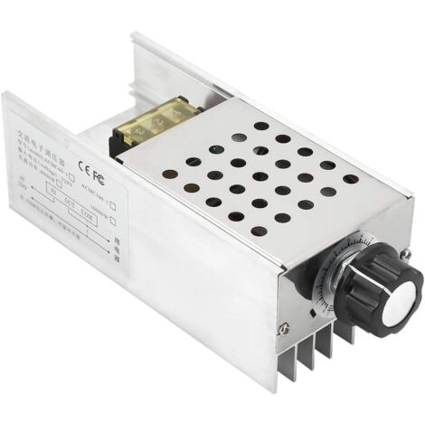 Motor Speed Controller, 6000W AC 220V SCR Electrical Voltage Regulator Motor Speed Control Dimmer Thermostat