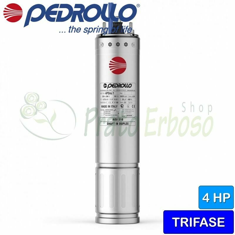

Motor trifásico rebobinado 4PD / 4 - 4 '4 HP