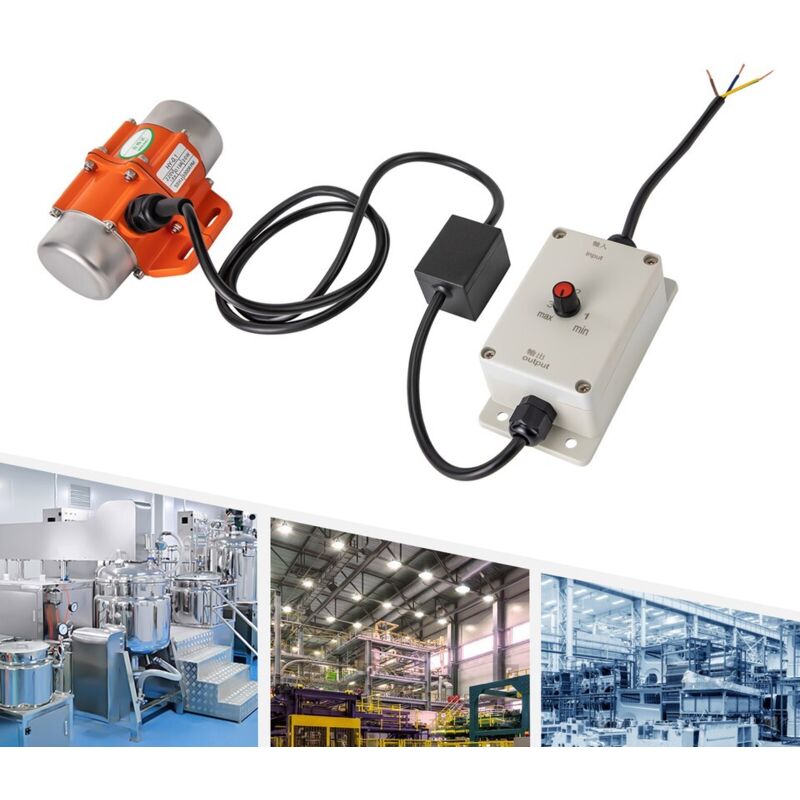 Motor vibratorio para hormigón de 30 W con regulador de velocidad, 220 V CA, 3000 rpm, monofásico, vibrador para mesas vibratorias.