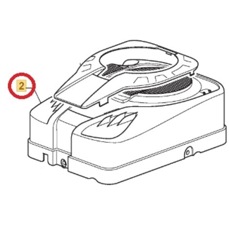 Motorabdeckung 1P62 ORIGINAL STIGA für Rasentraktor Motor 1530H 118550516/0