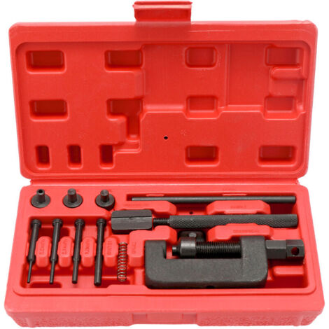 Motorcycle Bike Chain Breaker Separator Link Riveter Universal Bicycles Riveting Tool Set Cycling Accessories with Carry Box,Model: Multicolor Multicolor 374PIDFD