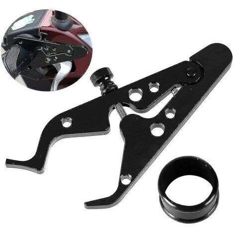 Motorcycle Cruise Control Throttle Assist, Motor Lock Assist Cruise Control Clamp Handle With Silicone Ring For Most-