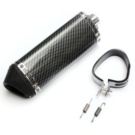 main image of "Motorcycle Exhaust Muffler Movable Silencer Carbon Fiber Color Scooter Metal"