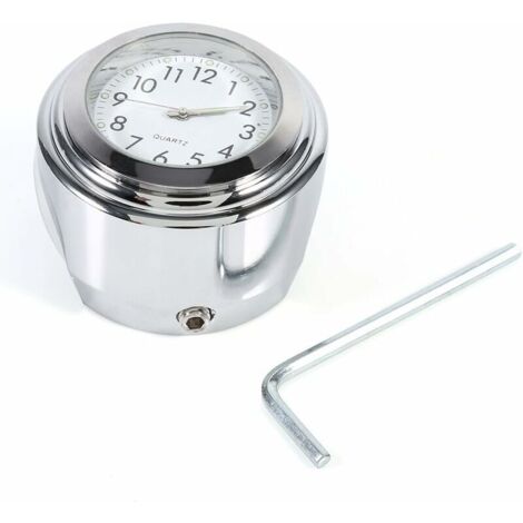 Motorcycle Handlebar Mount with Stopwatch, Waterproof Motorcycle Handlebar Clock