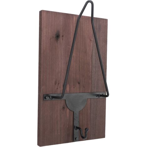Motorcycle Helmet Rack with Jacket Hook Wood and Iron Wall Helmet Display Stand for Motorcycle Bike Baseball Helmet