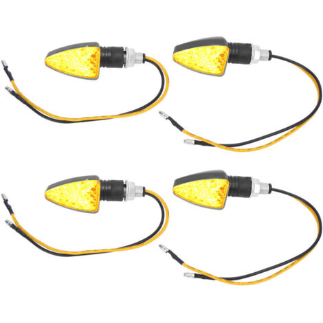 Motorcycle Signal Light ABS Motorcycle Indicator 4 Pieces Triangular Shape For Dirt Bike Electric Scooter 1.5W 12V Car.