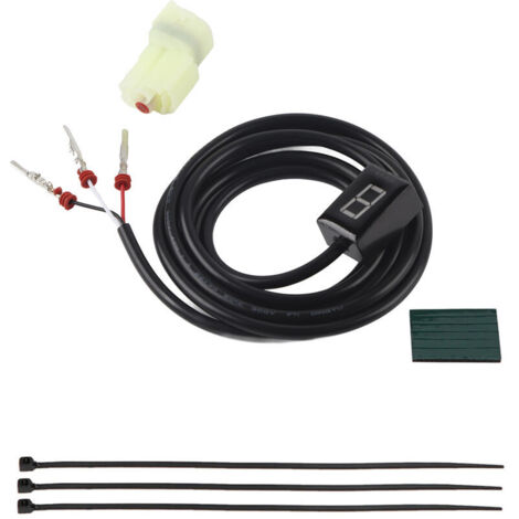 Motorcycle speedometer display, speedometer, digital gear shift lever sensors for Kawasaki (green)