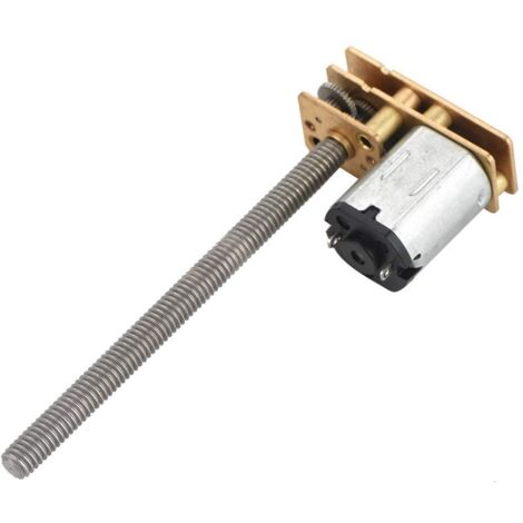 Motore a ingranaggi DC 6V 12V, motoriduttori per automazione industriale 1024GA20, motoriduttore a filettatura N20, albero M4 x 55 mm (6 V 100 giri/min)