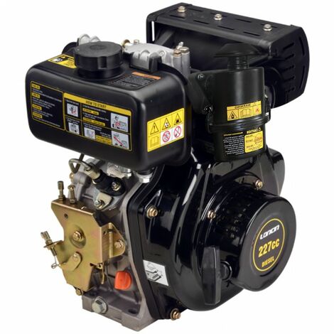 Motore completo LONCIN D230F 227 cc diesel albero orizzontale conico diametro 23-18 mm
