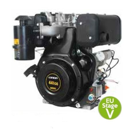 Motore LONCIN completo diesel albero orizzontale conico 441 cc 9 HP 202343