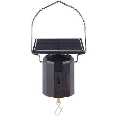 Motore per campanelli a vento ad energia solare, campanelli a vento, ornamenti, motore rotante da appendere per giardino, patio, decorazione del prato