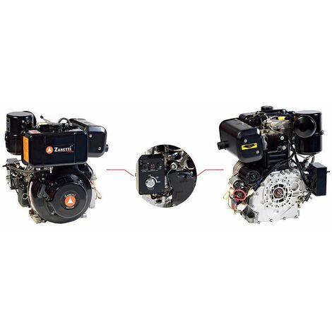 Motore per generatore ZANETTI DIESEL ZDM87CE conico avviamento elettrico