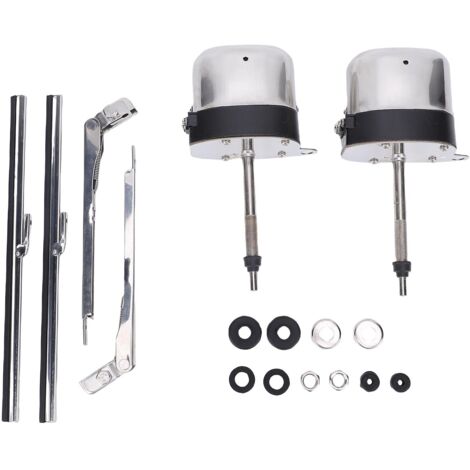 Motore tergicristallo anteriore in acciaio inossidabile S6558, per auto d'epoca, barche, quad