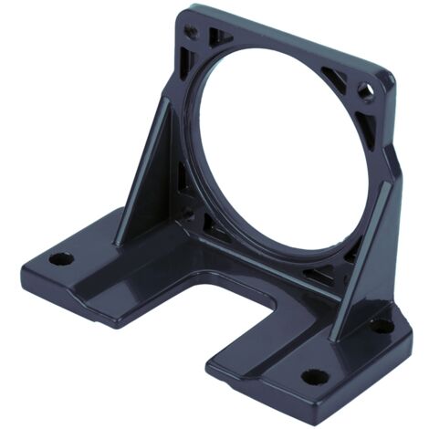 Motorhalterung für 25-W-Motor aus schwarzem Aluminium (03)