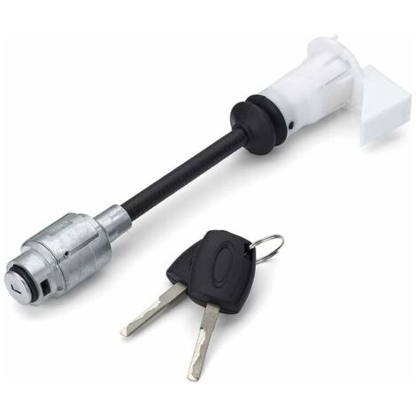 Motorhaubenschließzylinder für Ford Focus MK2 C-Max, Motorhaubenentriegelungs-Set 2004–2012, Teilenummer 1343577, lange Ausführung, mit 2 Schlüsseln