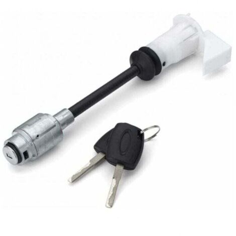 Motorhaubenschließzylinder für Ford Focus MK2 C-Max, XU, Motorhaubenentriegelungs-Set 2004–2012, Teilenummer 1343577, lange Ausführung mit 2 Schlüsseln – KZQ