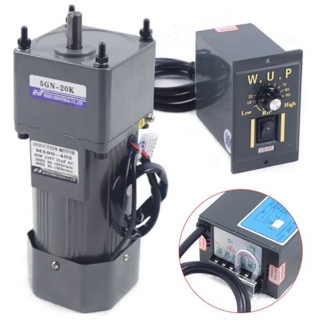 Motoriduttore 20K con regolatore di velocità, motoriduttore elettrico, 13nm, 0-67rpm, 90W