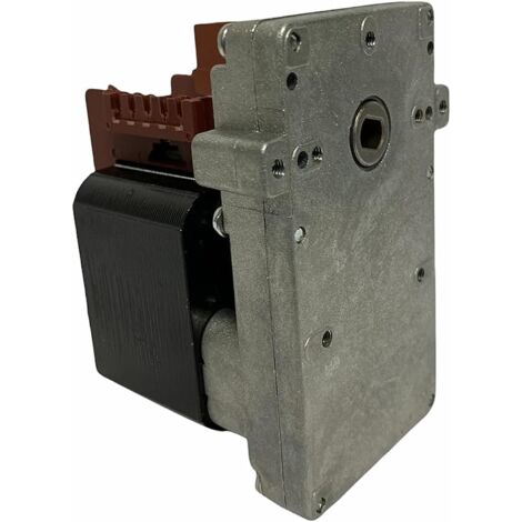 Motoriduttore Kenta per Stufe a Pellet K9117153, Velocità 5rpm, Senso di Rotazione Oraria, Pacco Lamellare 40mm, Albero Cavo Ø 8,5mm, Spianatura Doppia