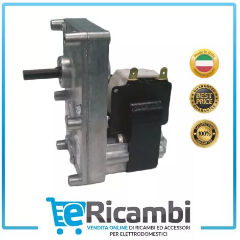 Motoriduttore Stufa a Pellet Mellor 2rpm Serie T3 FB1187 Albero 8,5mm Pacco 25mm