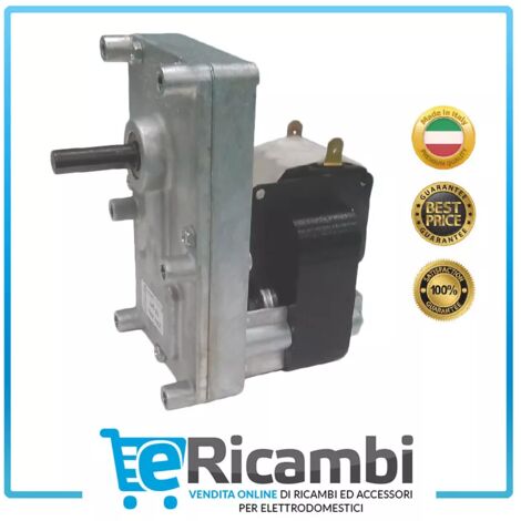 Motoriduttore Stufa a Pellet Mellor 3,3rpm T3 FB1263 Albero 9,5mm Pacco 32mm