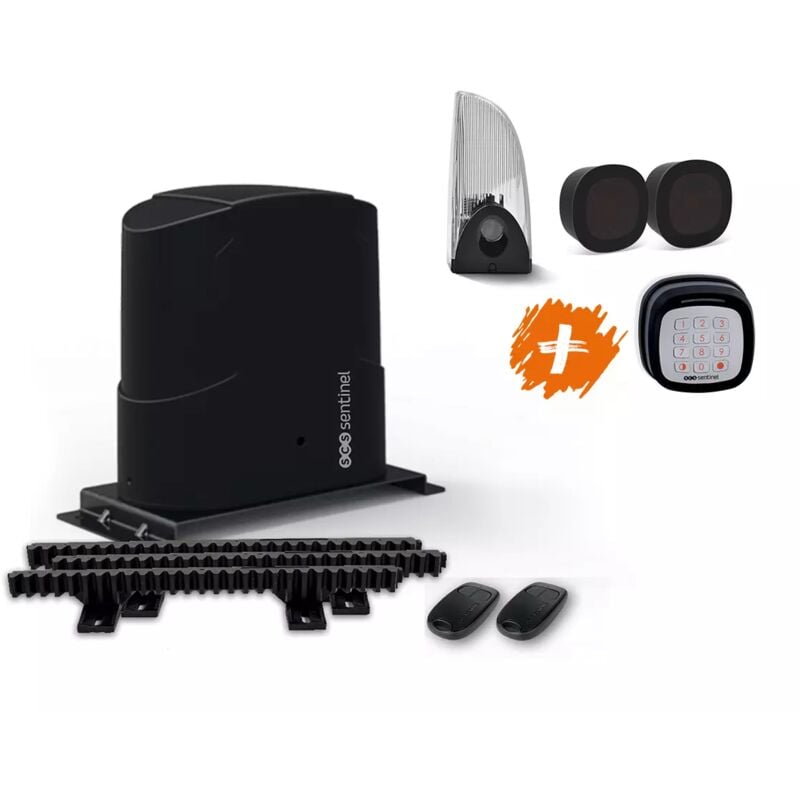 Kit motorisation portail battant et clavier à codes sans fil, SimplyOpen 3 Comfort + - Scs Sentinel