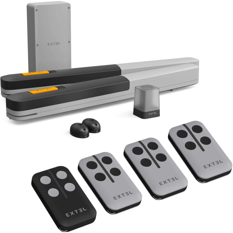 Extel - Motorisation connectée à vérins pour portail à battants : 2.5m/250kg par battant - XV250 + 2 télécommandes offertes Umii