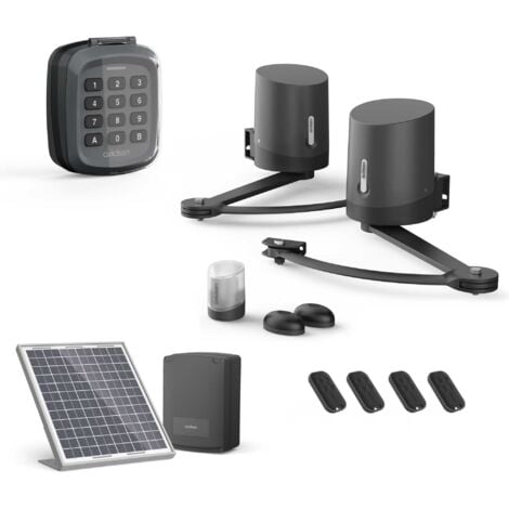 Motorisation Solaire pour portail à battants Avidsen ORANE510 + Digicode + 2 télécommandes supplémentaires (4 en tout)