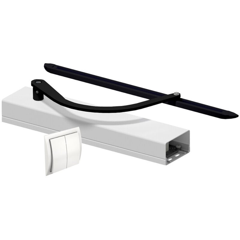 Motorisation pour volet 1 battant slid'up wineo filaire - baie 400 à 800 mm - blanc et noir