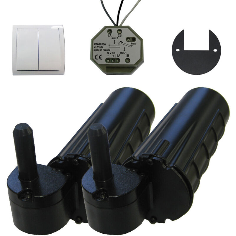 Double motorisation pour volet 1 battant droit slid'up uranus filaire - gond ø 12 mm